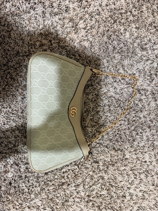 Gucci Handbags - Gucci Mint Green GG Monogram Chain Shoulder Bag